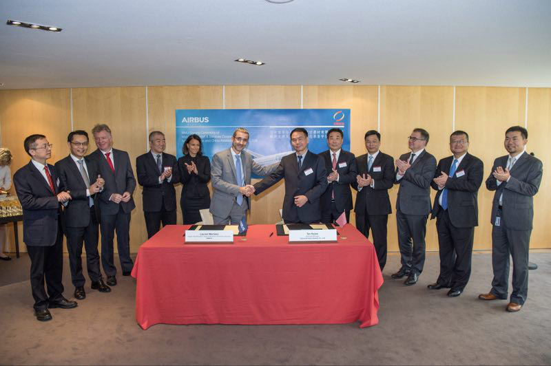 CASC Signed A MOU with Airbus Regarding Air Material Support Cooperation